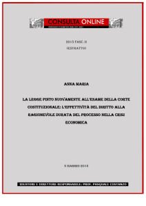 l`effettività del diritto alla ragionevole durata