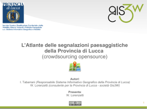 L`Atlante delle segnalazioni paesaggistiche della Provincia di Lucca