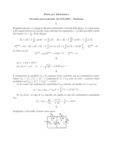 Fisica per Informatica Seconda prova parziale del 9/6/2015