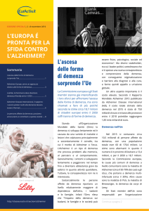 L`ascesa delle forme di demenza sorprende l`Ue