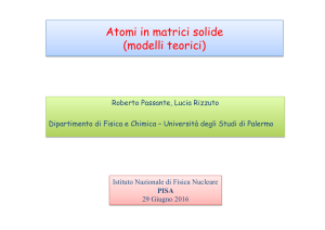 Atomi in matrici solide (modelli teorici)