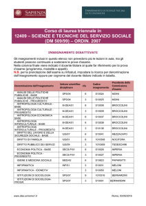 12409 Scienze e Tecniche del Servizio Sociale (STESS)