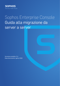 Guida alla migrazione da server a server di Enterprise Console