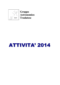2014 - Gruppo Astronomico Tradatese