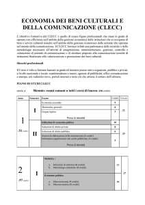 economia dei beni culturali e della comunicazione (clecc)