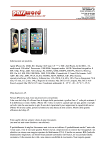 Informazioni sul prodotto. Apple iPhone 4S, 16GB, EU. Display: 88.9