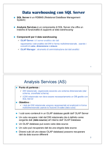 Data warehousing con SQL Server Analysis Services