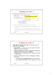 Scripting server-side - I Scripting server-side - II