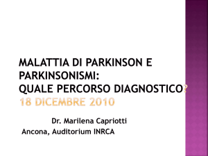 Inquadramento diagnostico della malattia di Parkinson nel setting