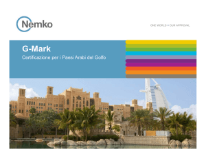G-Mark - Certificazione per i Paesi Arabi del Golfo