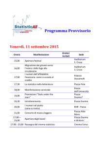 Programma - Festival della Statistica