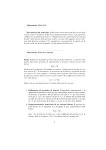 Lezione V - Dipartimento di Matematica