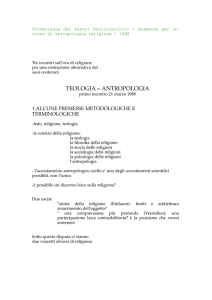 Antropologia religiosa `88