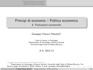 8. Fluttuazioni economiche - Dipartimento di Sociologia e Ricerca