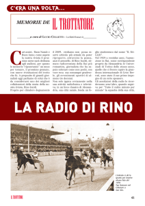 Nov. - La radio di Rino - Archeologia dello Sport