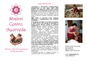 Introduzione - Shalini - Centro Ayurveda Carona Lugano