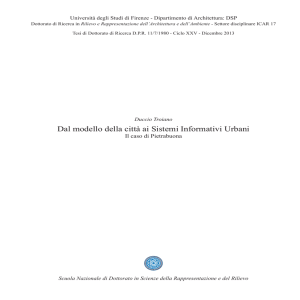 Dal modello della città ai Sistemi Informativi Urbani