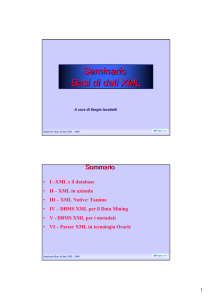 Seminario Basi di dati XML