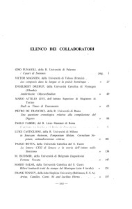 elenco dei collaboratori