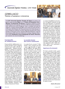 Università Popolare Trentina - CFP Trento GEMELLAGGI