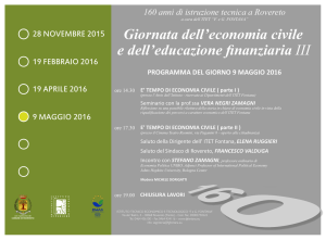 Giornata dell`economia civile e dell`educazione finanziaria III