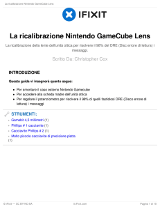 La ricalibrazione Nintendo GameCube Lens