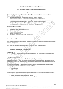 Foglio illustrativo: informazioni per il paziente Foy 100 mg polvere e