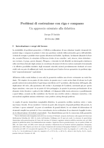 Problemi di costruzione con riga e compasso