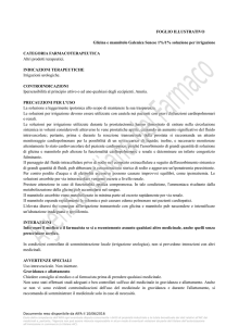 FOGLIO ILLUSTRATIVO Glicina e mannitolo Galenica Senese 1%/1