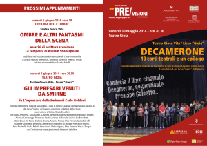 DECAMERONE - Fondazione Teatri di Piacenza