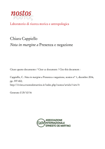 Scarica il file PDF - nostos - Associazione Internazionale Ernesto de