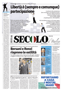Bersani e Renzi riaprono le ostilità
