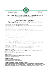 Programma lezioni