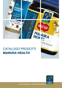 CATALOGO PRODOTTI MANUKA HEALTH