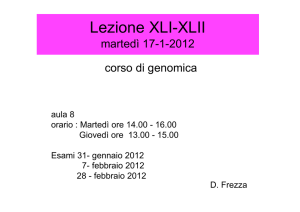 Lez41-42 genomica 17-1-12