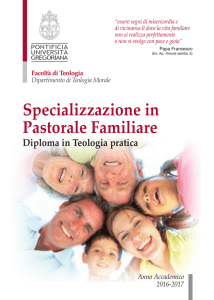 specializzazione in Pastorale Familiare