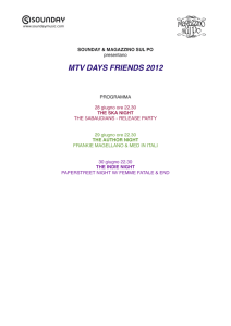 mtv days friends 2012