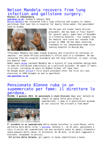 Nelson Mandela recovers from lung infection and