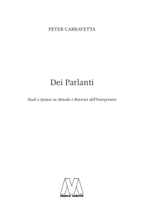 Dei Parlanti - the Website of Peter Carravetta