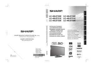 LC-40LE730E/731E/732E/46LE730E/731E/732E Operation