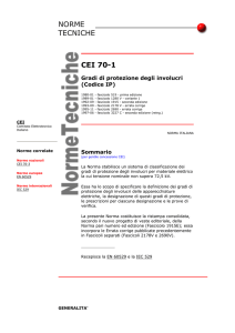 Cei70-1 Protezione IP