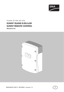 SUNNY ISLAND 8.0H/6.0H / SUNNY REMOTE CONTROL