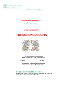 Fibrobroncoscopia - informazioni utili