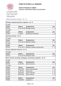 Scienze umanistiche della comunicazione