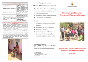 depliant progetto Congo 2011