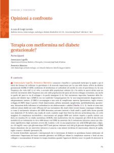 Terapia con metformina nel diabete gestazionale?