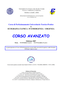 Corso di Perfezionamento Universitario Teorico