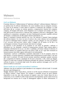 Malware - Il portale di Antonino Sicilia