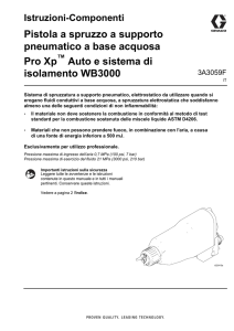 3A3059F - Pistola a spruzzo a supporto pneumatico a base acquosa