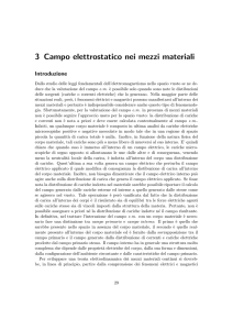 3 Campo elettrostatico nei mezzi materiali